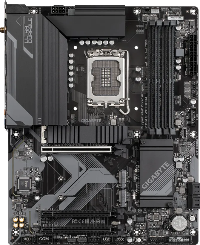 Gigabyte Z790 S WIFI DDR4 (Rev. 1.1/1.2) ATX Motherboard ( Intel Socket LGA1700 , Support 14th, 13th, and 12th Generation Intel Core, Pentium Gold and Celeron Processors, 4 x DDR4 RAM Slots, Max 128GB RAM Support ) - Image 3