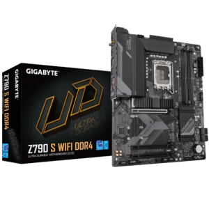 Gigabyte Z790 S WIFI DDR4 (Rev. 1.1/1.2) ATX Motherboard ( Intel Socket LGA1700 , Support 14th, 13th, and 12th Generation Intel Core, Pentium Gold and Celeron Processors, 4 x DDR4 RAM Slots, Max 128GB RAM Support )