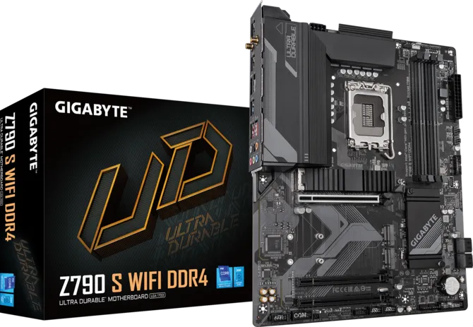 Gigabyte Z790 S WIFI DDR4 (Rev. 1.1/1.2) ATX Motherboard ( Intel Socket LGA1700 , Support 14th, 13th, and 12th Generation Intel Core, Pentium Gold and Celeron Processors, 4 x DDR4 RAM Slots, Max 128GB RAM Support ) - Image 2