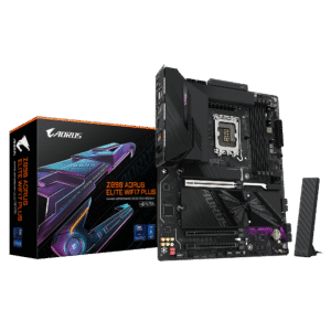 Gigabyte Z890 AORUS ELITE WIFI7 PLUS ATX Motherboard ( Intel Socket LGA1851, Support Intel Core Ultra Processors, 4 x DDR5 RAM Slots, Max 256GB RAM Support )