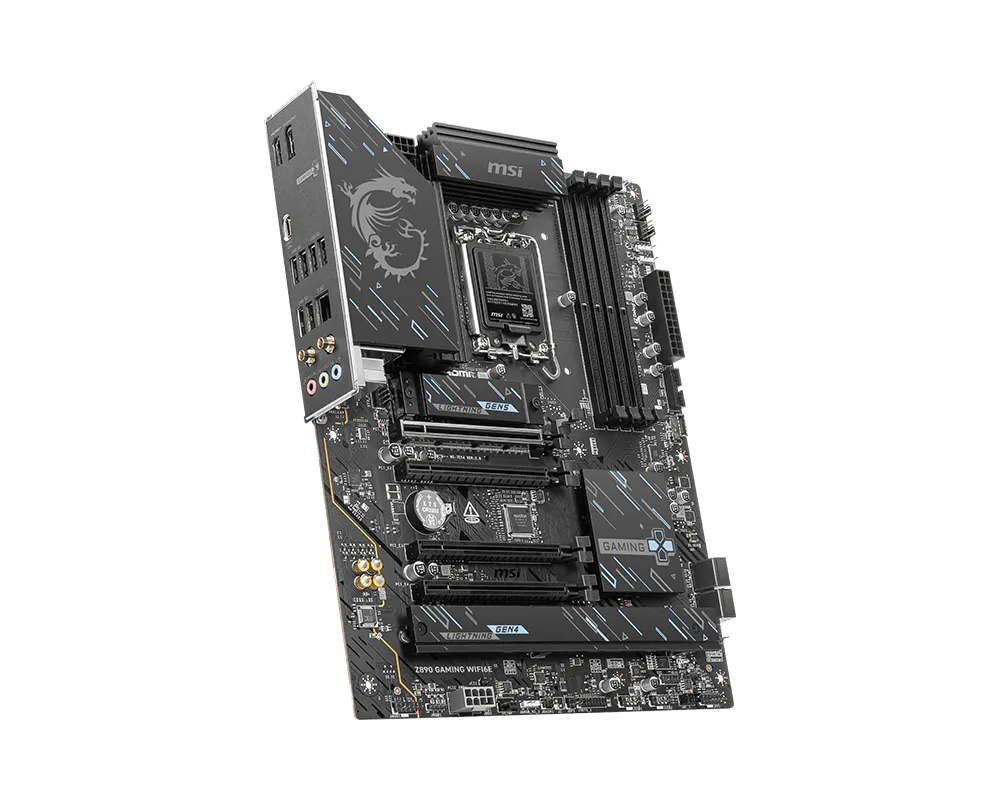 MSI Z890 GAMING WIFI6E ATX Motherboard ( Intel Socket LGA 1851, Supports Intel Core Ultra Processors (Series 2), 4x DDR5 RAM Slots, Max 256GB RAM ) - Image 4
