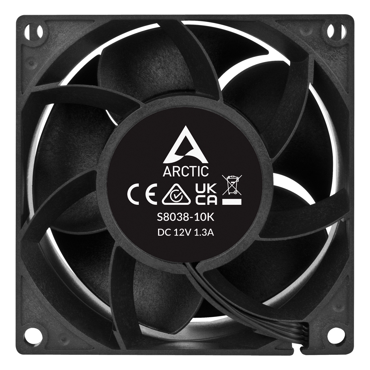Arctic S8038-10K 80 mm 10000 Rpm Single-Pack Black Server Case Fan ( ACFAN00279A ) - Image 4