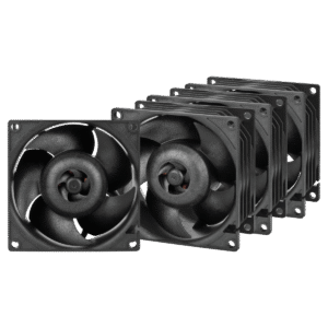 Arctic S8038-7K 80mm 7000 RPM 4 Pack Black PC Cooling Server Fans ( ACFAN00292A )