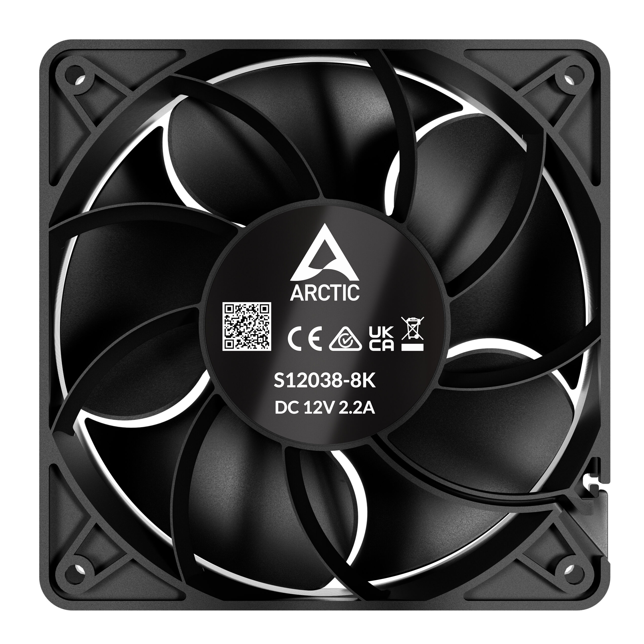 Arctic S12038-4K 120 mm 4000 Rpm Single-Pack Black Server Case Fan ( ACFAN00296A ) - Image 5
