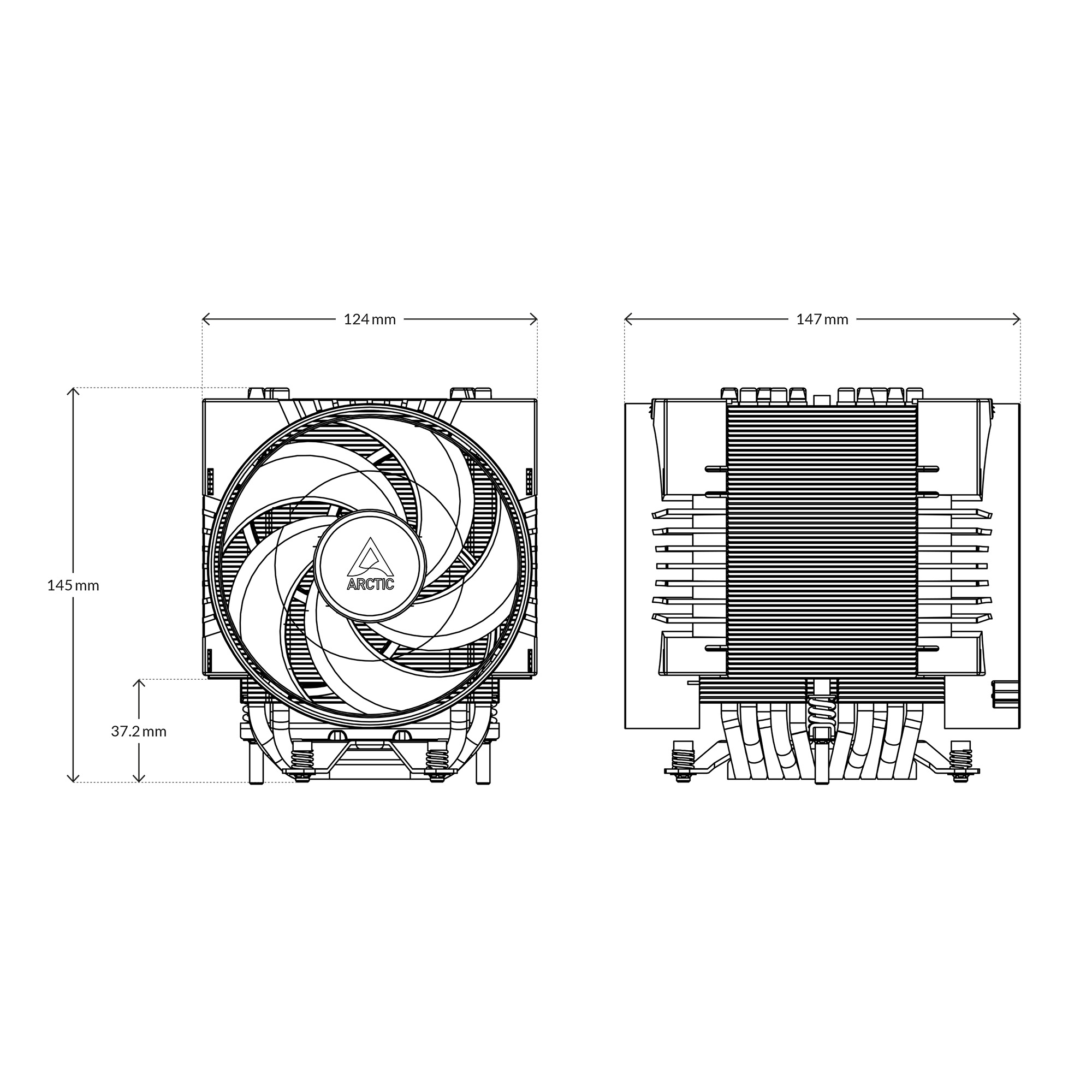Freezer Freezer 4U-SP5 4U Server CPU Air Cooler For AMD SP5 ( ACFRE00158A ) - Image 5