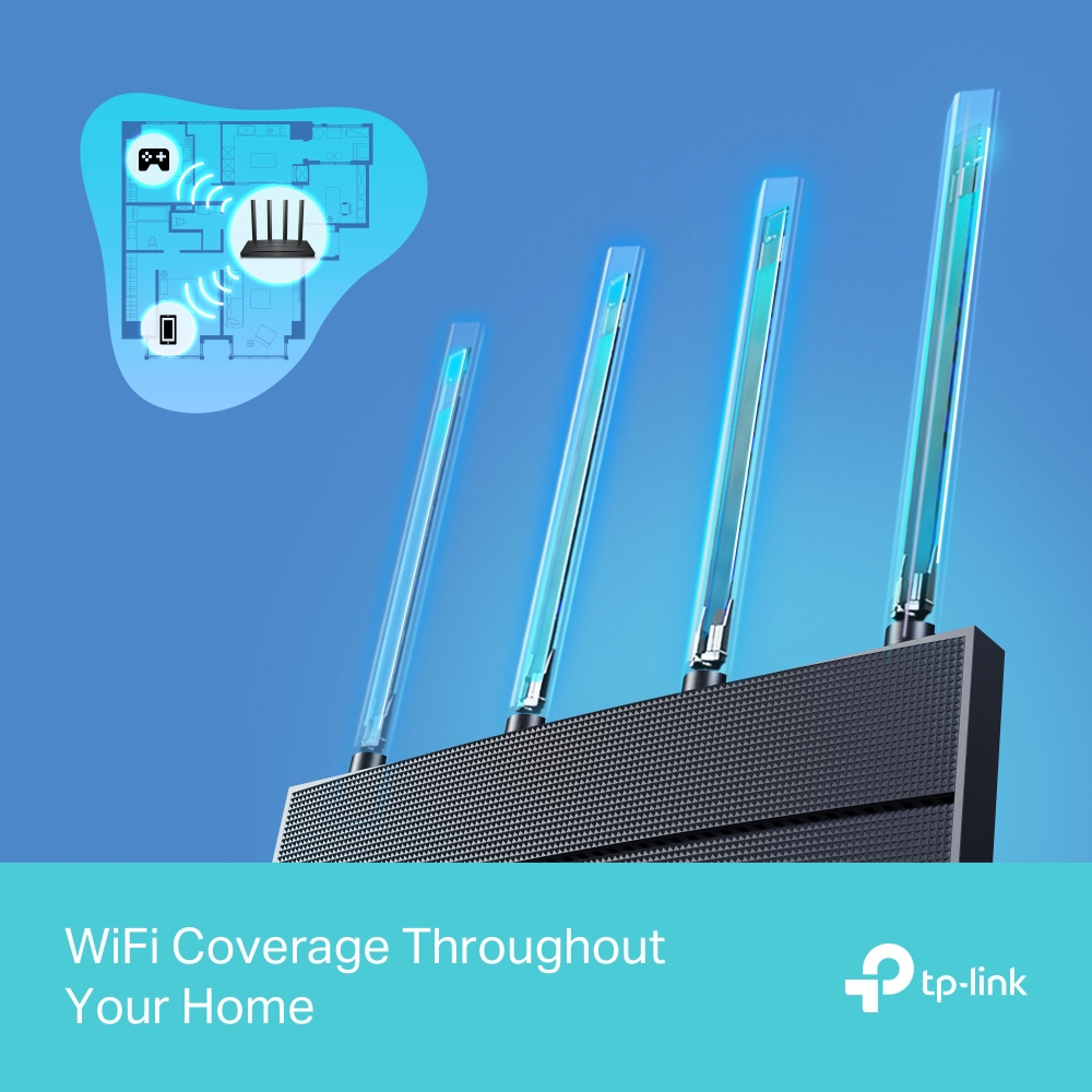 TP-Link Archer AX12 AX1500 Wi-Fi 6 Router With 4 High-Performance External Antennas Boost Wifi Signals - Image 5