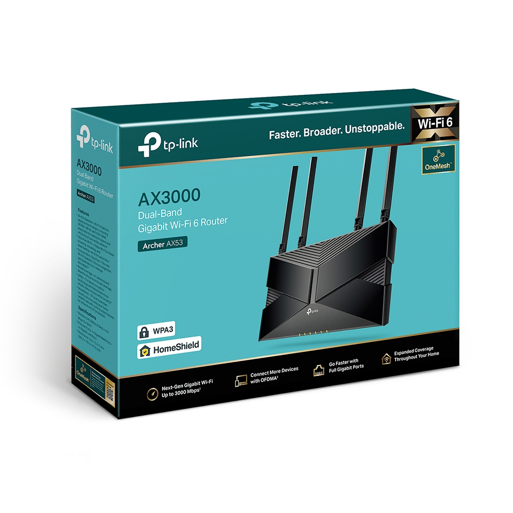 TP-Link Archer AX53 AX3000 Dual Band Gigabit Wi-Fi 6 Router With 4 High-Performance External Antennas Boost Wifi Signals - Image 4