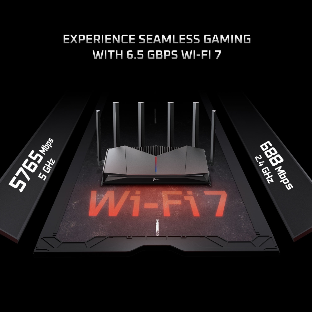 TP-Link Archer GE400 BE6500 Dual-Band Wi-Fi 7 Gaming Router With 6 High-Performance Antennas - Image 5