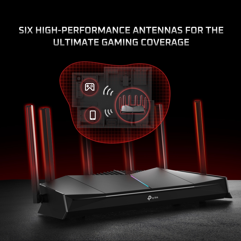 TP-Link Archer GE400 BE6500 Dual-Band Wi-Fi 7 Gaming Router With 6 High-Performance Antennas - Image 6