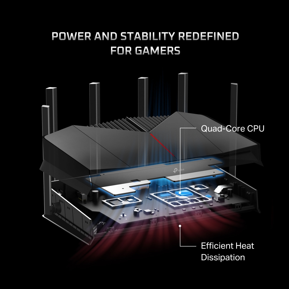 TP-Link Archer GE400 BE6500 Dual-Band Wi-Fi 7 Gaming Router With 6 High-Performance Antennas - Image 7