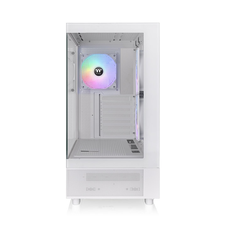 Thermaltake View 270 Plus TG ARGB Snow E-ATX Mid Tower Tempered Glass Panel Pc Cabinet With Pre-Installed Hydraulic Bearing ARGB Lite Fans ( CA-1Y7-00M6WN-01 ) - Image 2