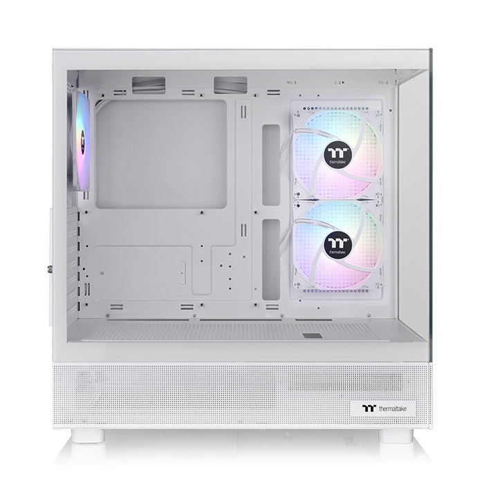 Thermaltake View 270 Plus TG ARGB Snow E-ATX Mid Tower Tempered Glass Panel Pc Cabinet With Pre-Installed Hydraulic Bearing ARGB Lite Fans ( CA-1Y7-00M6WN-01 ) - Image 3