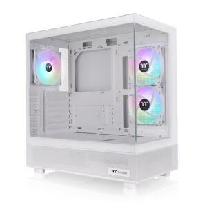 Thermaltake View 270 Plus TG ARGB Snow E-ATX Mid Tower Tempered Glass Panel Pc Cabinet With Pre-Installed Hydraulic Bearing ARGB Lite Fans ( CA-1Y7-00M6WN-01 )