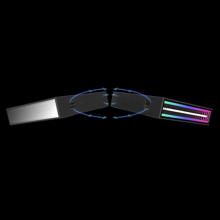 Thermaltake SWAFAN 120 EX INFINITY ARGB Sync 120mm Black Triple Pack PC Cooling Fans ( CL-F245-PL12SW-A ) - Image 4