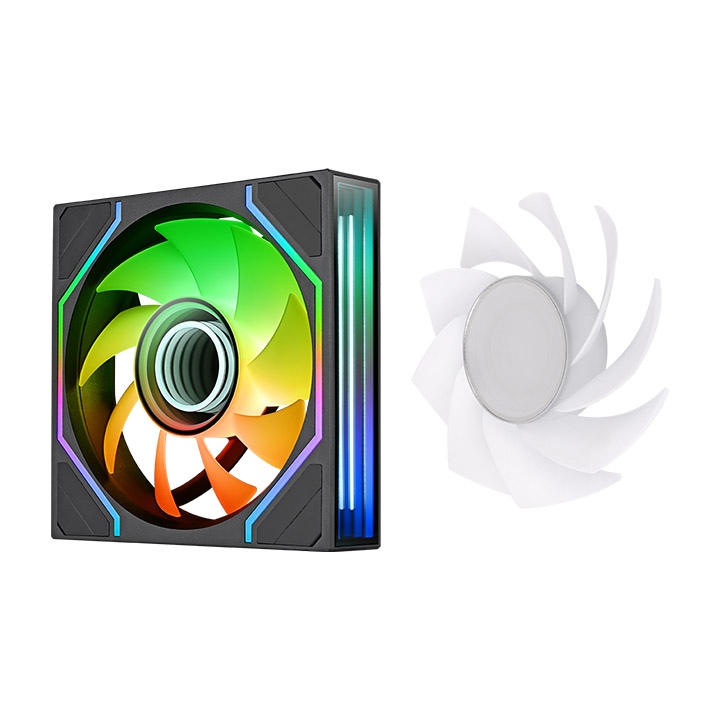 Thermaltake SWAFAN 120 EX INFINITY ARGB Sync 120mm Black Triple Pack PC Cooling Fans ( CL-F245-PL12SW-A ) - Image 5