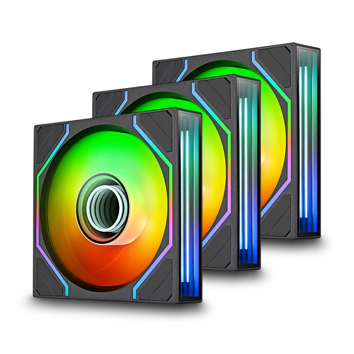 Thermaltake SWAFAN 120 EX INFINITY ARGB Sync 120mm Black Triple Pack PC Cooling Fans ( CL-F245-PL12SW-A )
