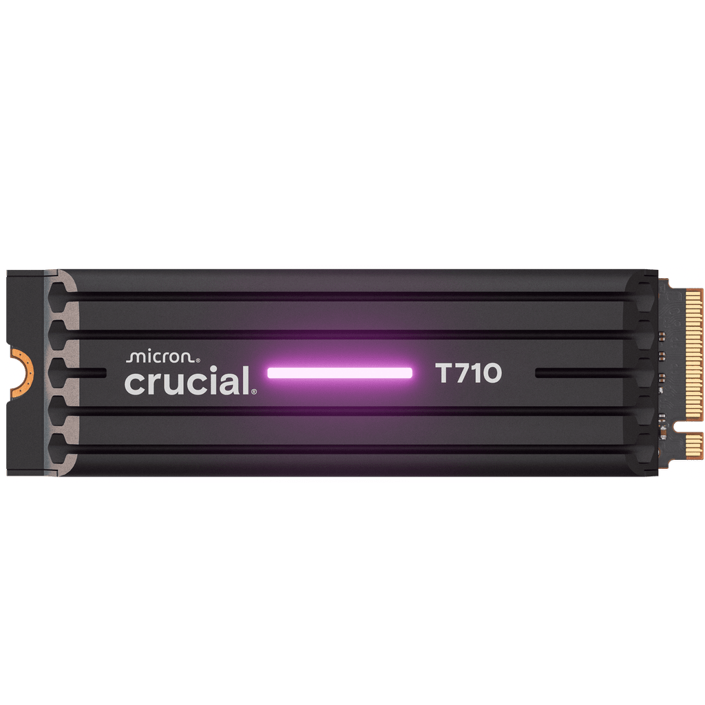 Crucial T710 1TB PCIe Gen5 NVMe 2280 M.2 SSD With Heatsink ( CT1000T710SSD5 )