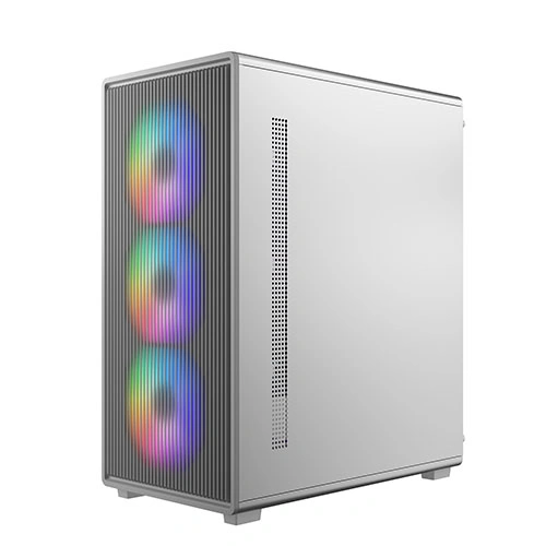 Cooler Master Elite 350 White Micro-ATX Mini Tower Tempered Glass Side Panel Pc Cabinet With ARGB Pre-installed Fan ( E350-WGNN-S00 ) - Image 3