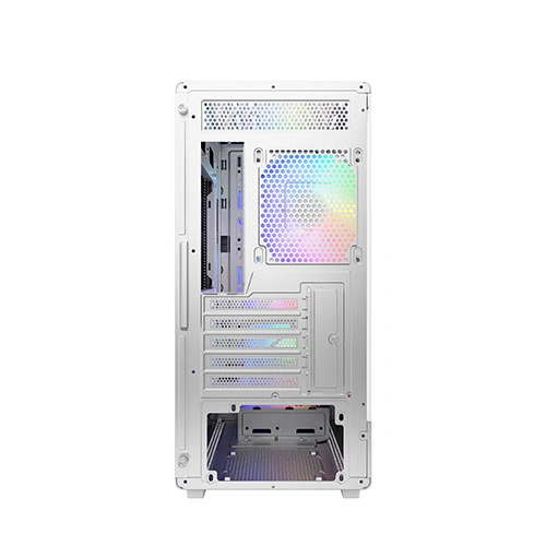 Cooler Master Elite 350 White Micro-ATX Mini Tower Tempered Glass Side Panel Pc Cabinet With ARGB Pre-installed Fan ( E350-WGNN-S00 ) - Image 4