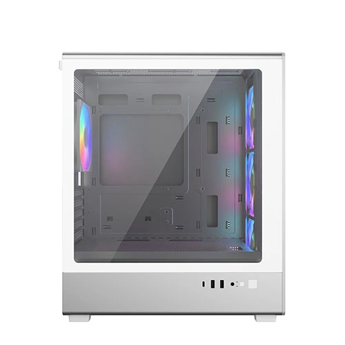 Cooler Master Elite 350 White Micro-ATX Mini Tower Tempered Glass Side Panel Pc Cabinet With ARGB Pre-installed Fan ( E350-WGNN-S00 ) - Image 5