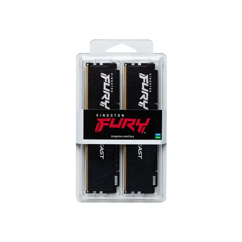 Kingston FURY Beast 64GB (2x32GB) DDR5 6000MT/s CL30 EXPO Non-ECC Unbuffered 1.4V 288-pin 16Gbit Black Desktop RAM ( KF560C30BBEK2-64 ) - Image 3