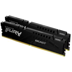 Kingston FURY Beast 64GB (2x32GB) DDR5 6000MT/s CL36 EXPO Non-ECC Unbuffered 288-pin 16Gbit Black Desktop RAM ( KF560C36BBEK2-64 )
