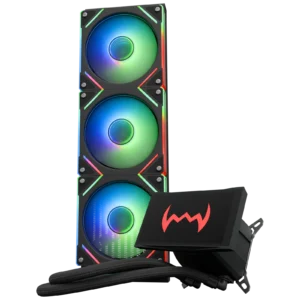 Dawg L360 AIO5 Black ARGB Premium 360mm AIO CPU Liquid Cooler With 5-inch IPS Display