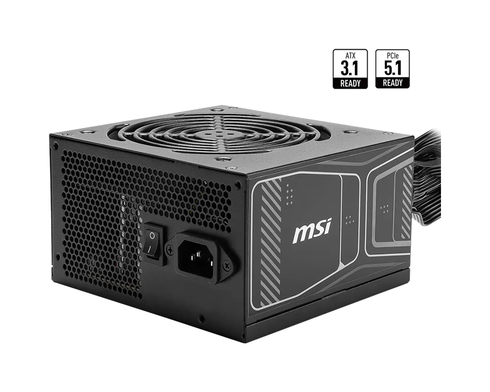 MSI MAG A750GN PCIE5 750W 80 PLUS Gold PCIe 5.1 ATX 3.1 Power Supply Unit