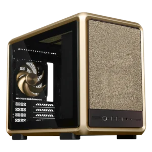 Cooler Master MasterFrame 400 Mesh Gold Limited Edition M-ATX Mini Tower Tempered-Glass Side Panel Pc Cabinet With Pre-installed Fan( MF400M-GGNN-S00)