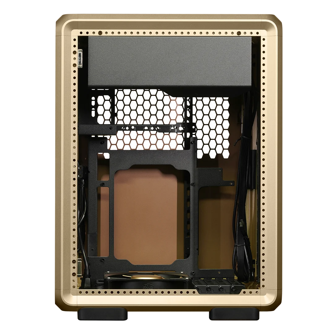 Cooler Master MasterFrame 400 Mesh Gold Limited Edition M-ATX Mini Tower Tempered-Glass Side Panel Pc Cabinet With Pre-installed Fan( MF400M-GGNN-S00) - Image 8