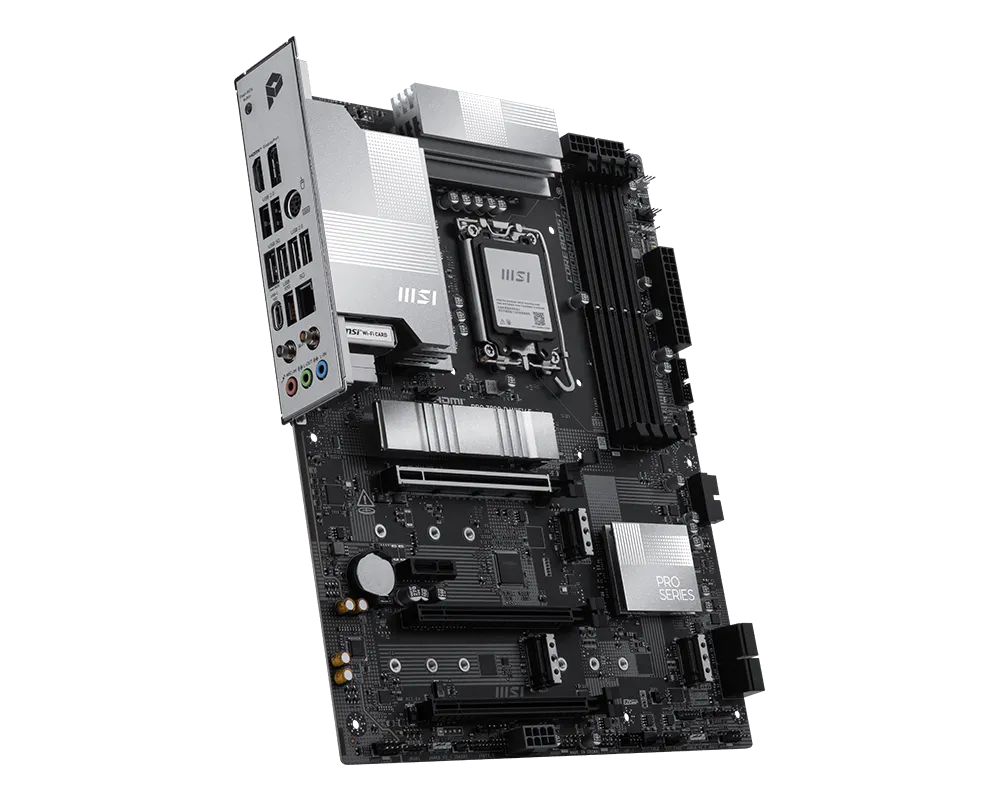 MSI PRO Z890-P WIFI6E ATX Motherboard ( Intel Socket LGA 1851, Supports Intel Core Ultra Processors (Series 2), 4x DDR5 RAM Slots, Max 256GB RAM ) - Image 3