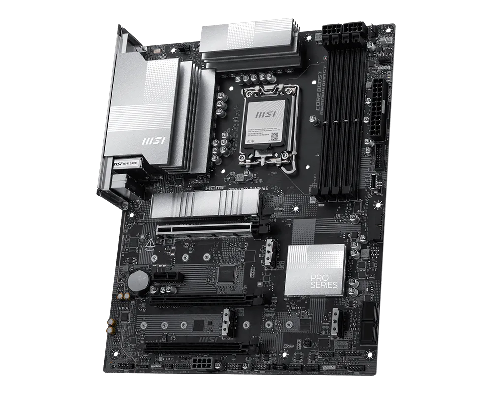MSI PRO Z890-P WIFI6E ATX Motherboard ( Intel Socket LGA 1851, Supports Intel Core Ultra Processors (Series 2), 4x DDR5 RAM Slots, Max 256GB RAM ) - Image 4
