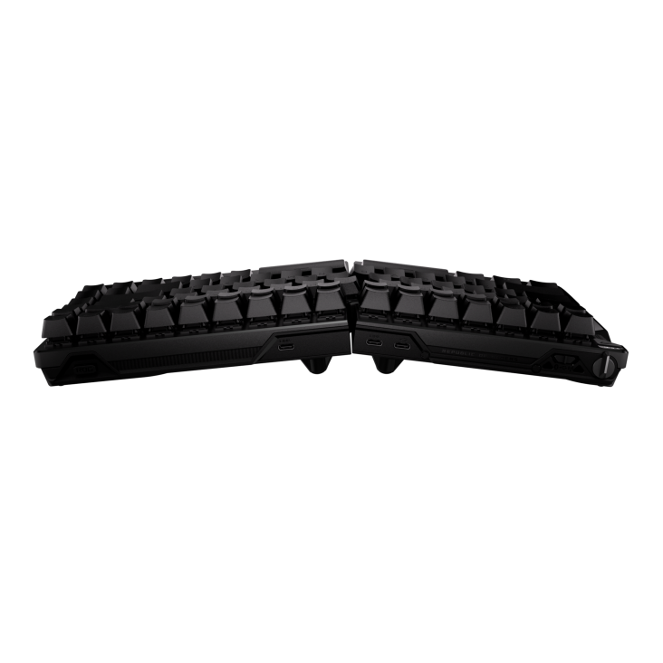 Asus ROG Falcata RGB USB 2.0 (TypeC to TypeA), RF 2.4GHz, Bluetooth 5 Black Gaming Keyboard With HFX V2 Magnetic Switches - Image 9