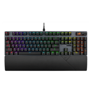 Asus ROG Strix Scope II X Wired USB Black RGB Ergonomic design Detachable Wrist Rest Mechanical Gaming Keyboard With Hot-swappable ROG NX Storm V2 Mechanical Switches 