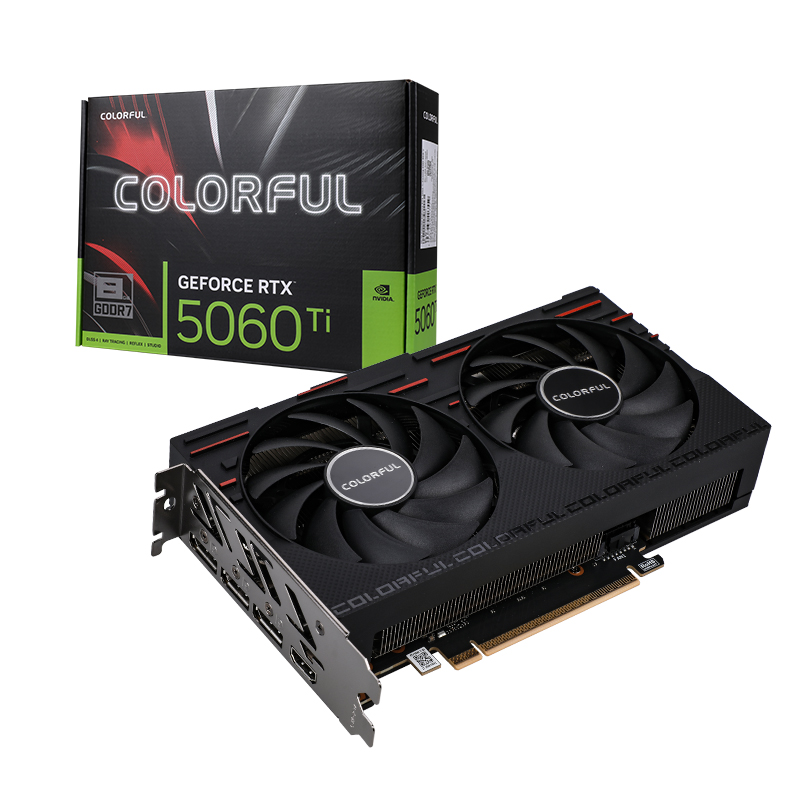 Colorful GeForce RTX 5060 Ti Gaming DUO 8GB-V 8GB GDDR7 128-bit Dual Fan Graphics Card
