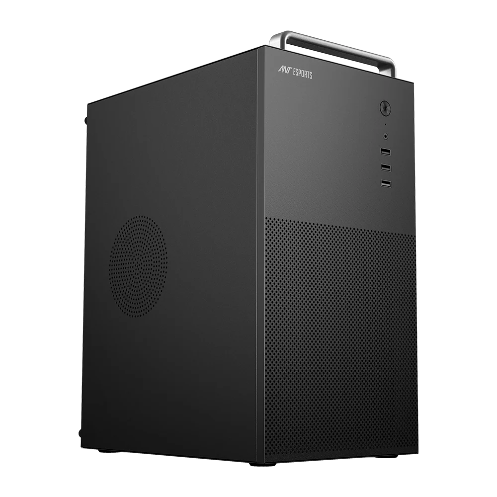 Ant Esports Si12 M-ATX Mini Tower Black Office Pc Cabinet With Pre-Installed Fan