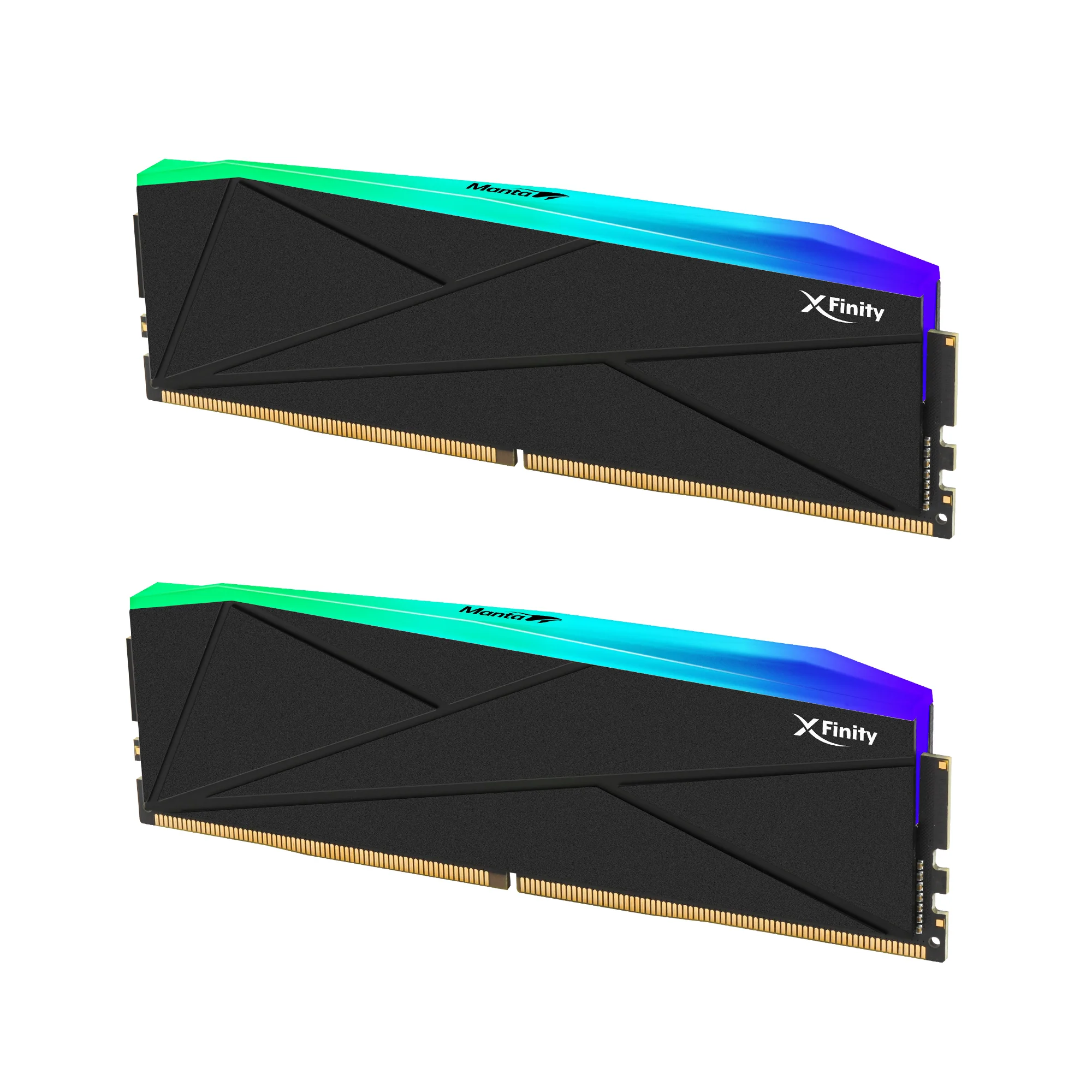 V-Color Manta XFinity RGB 64GB (32GBx2) DDR5 6000MHz CL30 Black Desktop Gaming Memory ( TMXFL3260830KWK ) - Image 2