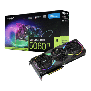 PNY GeForce RTX 5060 Ti 8GB EPIC-X RGB 8GB GDDR7 128-Bit Overclocked Triple Fan Graphics Card ( VCG5060T8TFXXPB1-O )