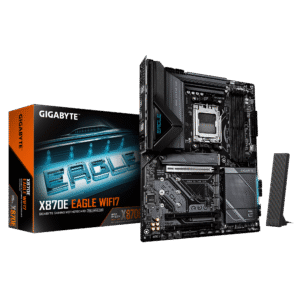 Gigabyte X870E EAGLE WIFI7 ATX Motherboard ( AMD Socket AM5 , AMD Ryzen 9000, 8000, 7000 Series Processors, 4 x DDR5 RAM Slots, Max 256GB RAM Support )