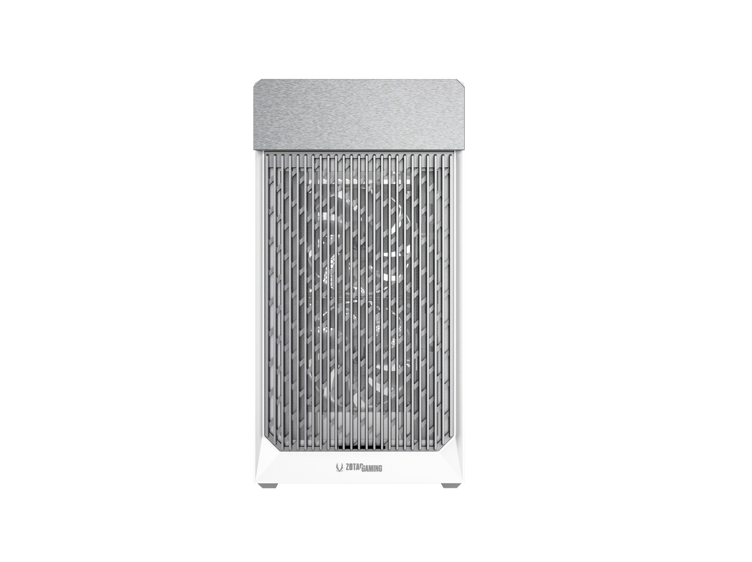 Zotac Gaming Alloy White M-ATX Mini Tower Tempered Glass Side Panel Computer Case With Pre-installed Fans ( ZC-MAW3F-01 ) - Image 2