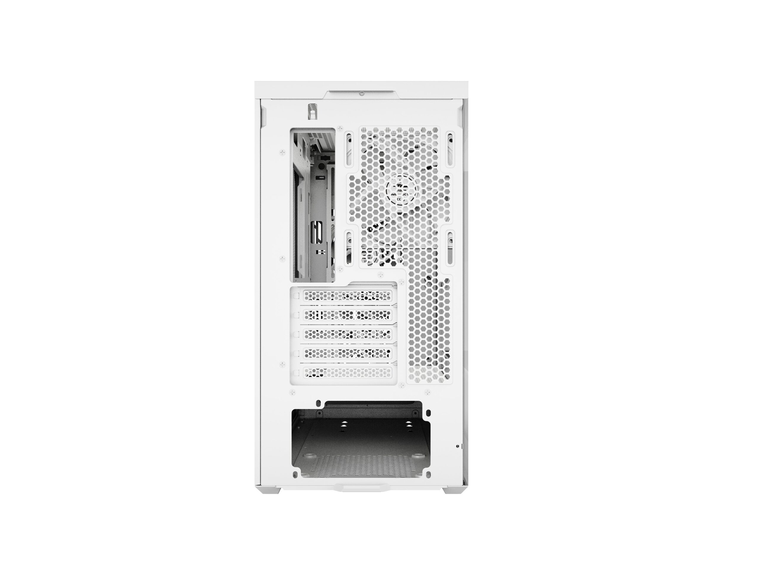 Zotac Gaming Alloy White M-ATX Mini Tower Tempered Glass Side Panel Computer Case With Pre-installed Fans ( ZC-MAW3F-01 ) - Image 4