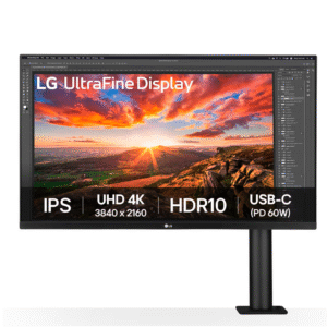 LG Ultrafine 4K Ergo 32UN880K-B 31.5 Inch Flat IPS Panel 4k UHD 60Hz 5ms (GtG at Faster) Built-In Speaker Professional Monitor
