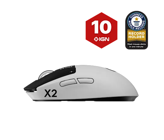 Logitech G Pro X2 Superstrike Lunar Eclipse Wireless 44,000 DPI Gaming Mouse ( 910-007778 ) - Image 4