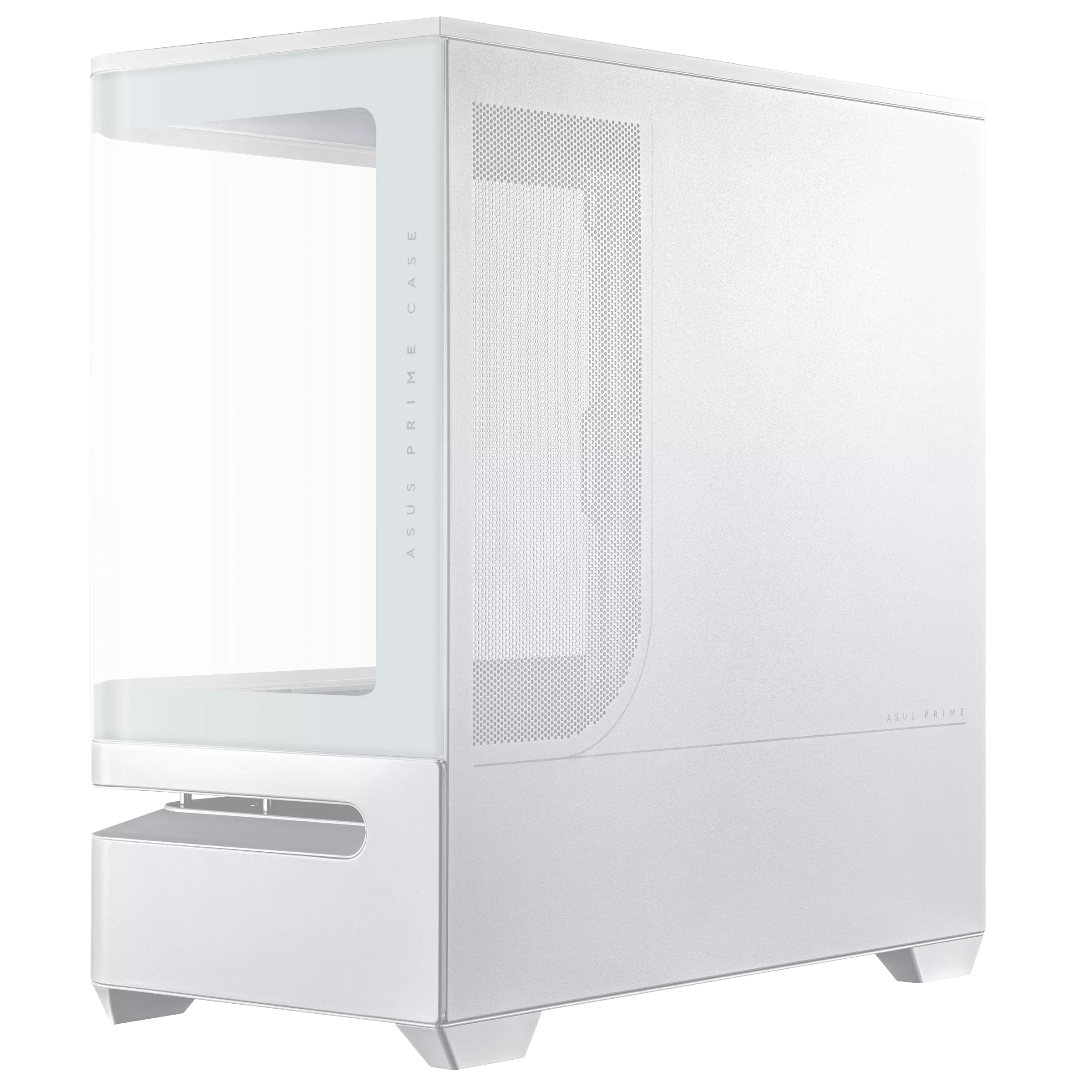 Asus Prime AP202 ARGB White M-ATX Mini Tower Curved Tempered Glass Panel Pc Cabinet With Pre-Installed ARGB Fans - Image 3