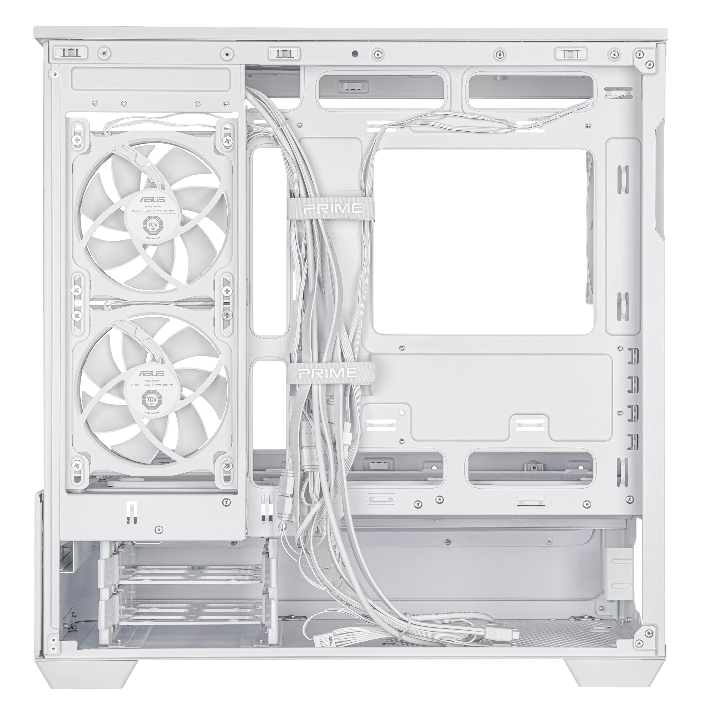 Asus Prime AP202 ARGB White M-ATX Mini Tower Curved Tempered Glass Panel Pc Cabinet With Pre-Installed ARGB Fans - Image 5