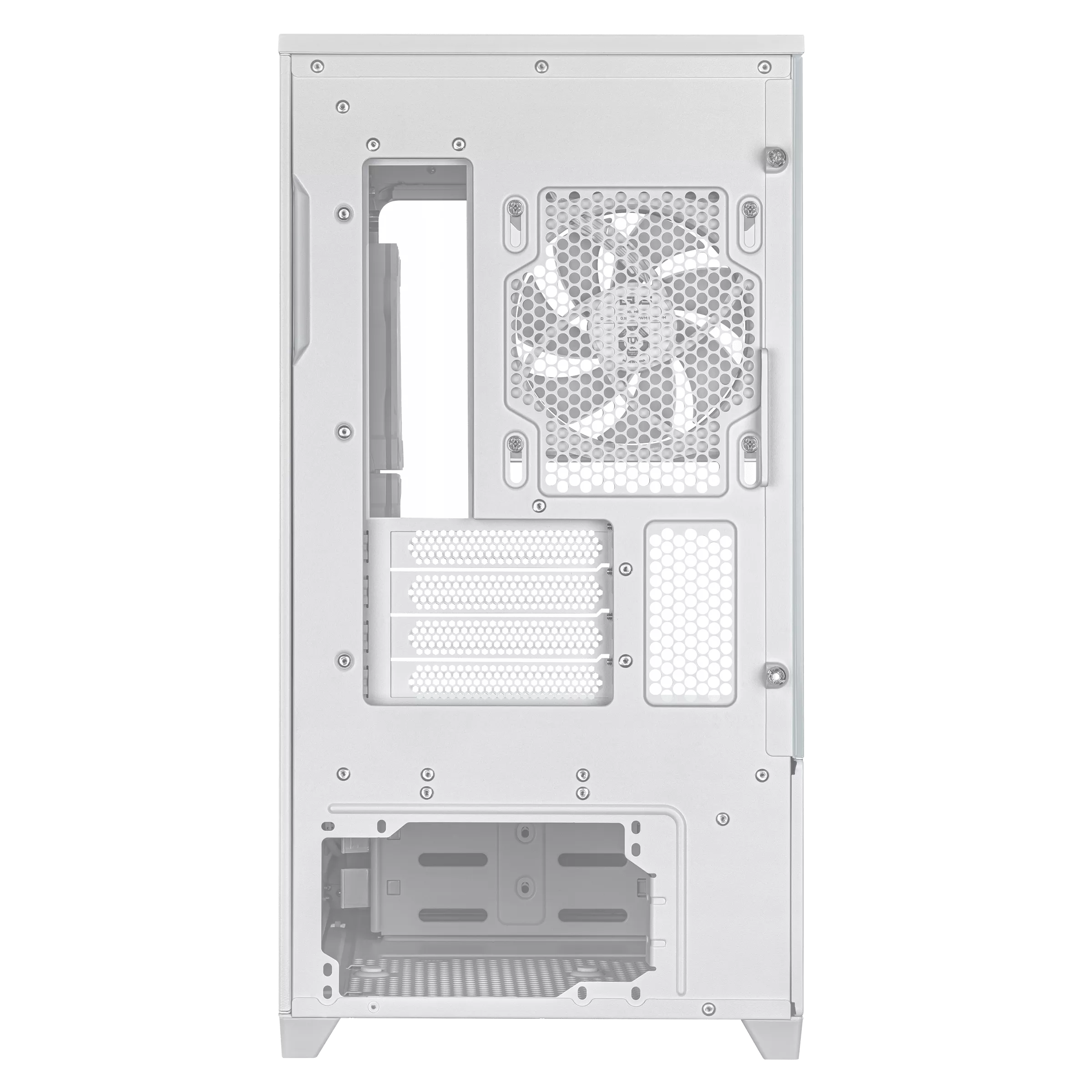 Asus Prime AP202 ARGB White M-ATX Mini Tower Curved Tempered Glass Panel Pc Cabinet With Pre-Installed ARGB Fans - Image 7