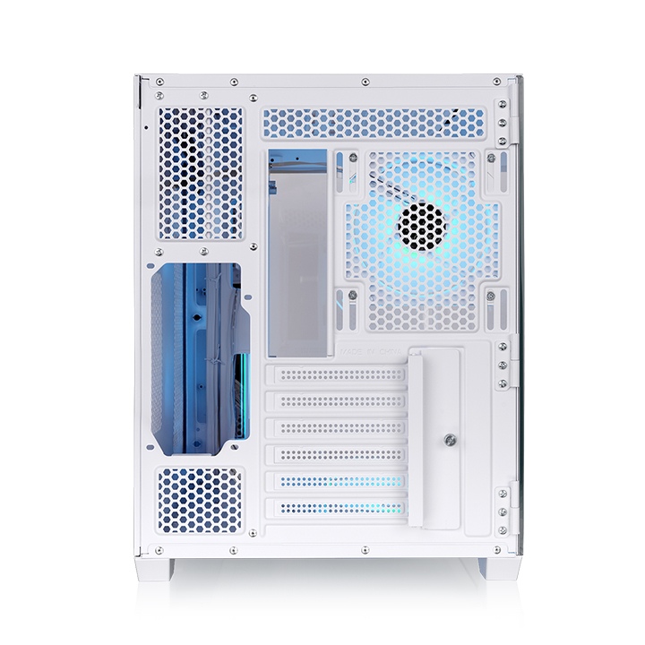 Thermaltake Vision 330 CR ARGB Snow ATX Mid Tower 4mm Curved Tempered Glass Panel Pc Cabinet With PWM ARGB Fans ( CA-11V-00M6WN-00 ) - Image 3