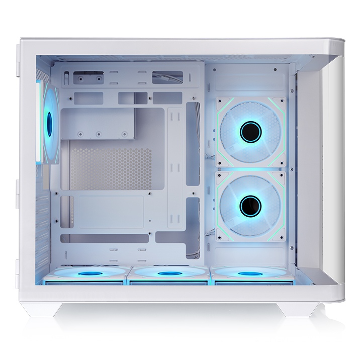 Thermaltake Vision 330 CR ARGB Snow ATX Mid Tower 4mm Curved Tempered Glass Panel Pc Cabinet With PWM ARGB Fans ( CA-11V-00M6WN-00 ) - Image 4