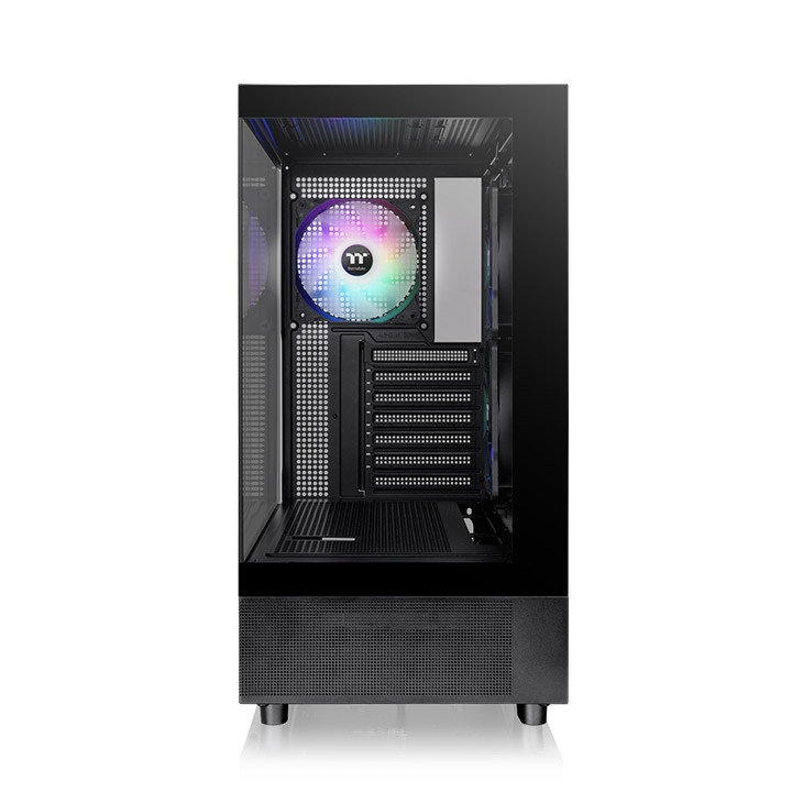 Thermaltake View 270 Plus TG ARGB E-ATX Mid Tower Tempered Glass Panel Black Pc Cabinet With Pre Installed ARGB Lite Fans ( CA-1Y7-00M1WN-01 ) - Image 2