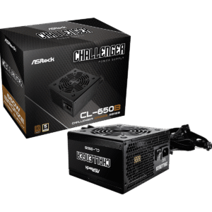 ASRock Challenger CL-650B 650W 80 Plus Bronze Certified Power Supply Unit